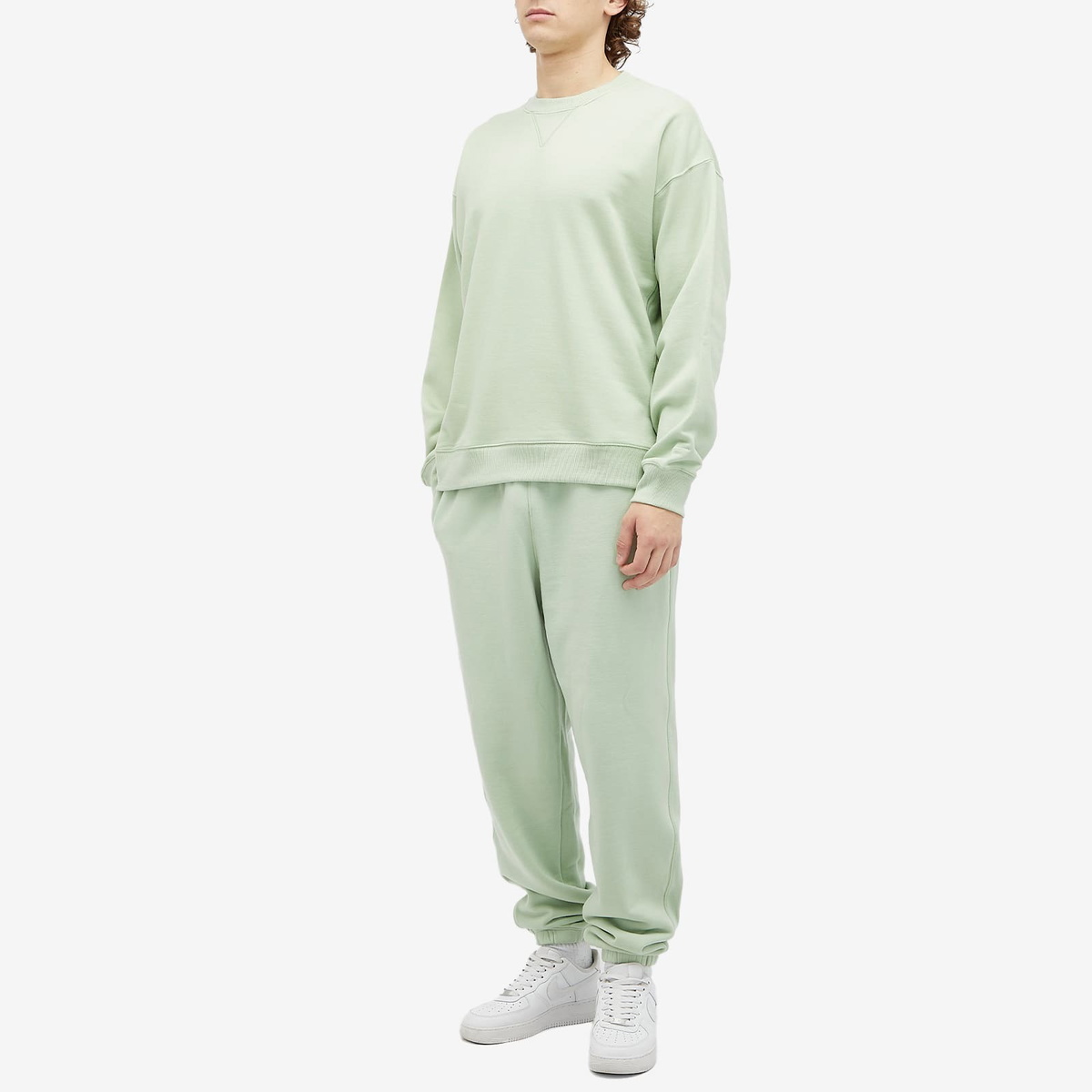 Nike Wool Classics Crew Sweat in Honeydew