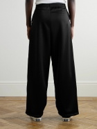 KAPITAL - Logo-Appliquéd Printed Tech-Jersey Sweatpants - Black