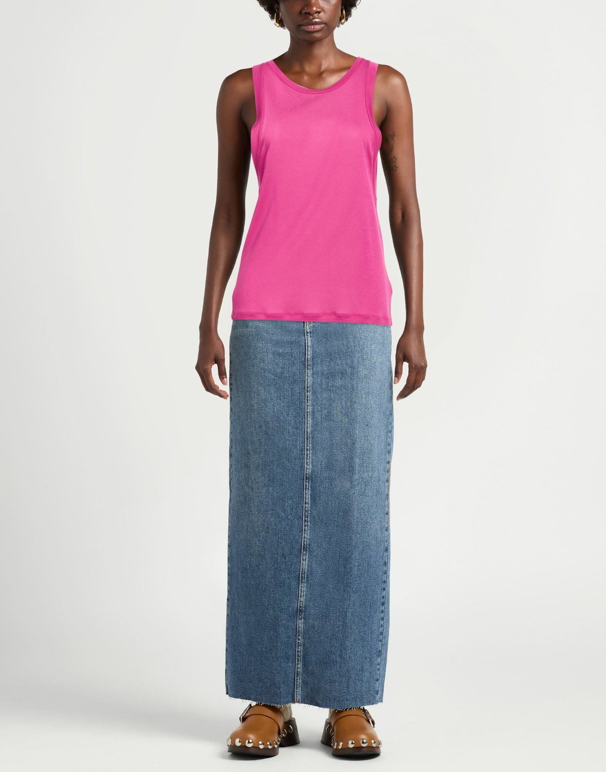 Dondup Womens Tank top Fuchsia