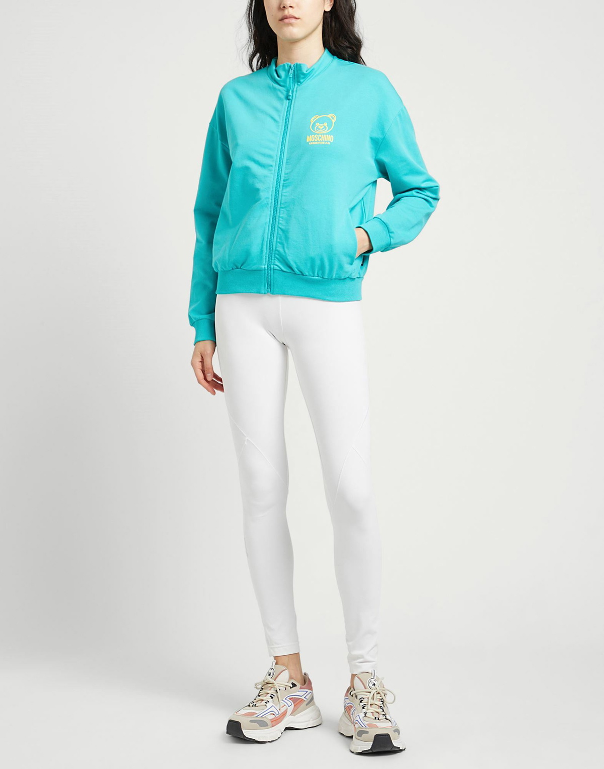 Moschino Womens Sweatshirt Turquoise