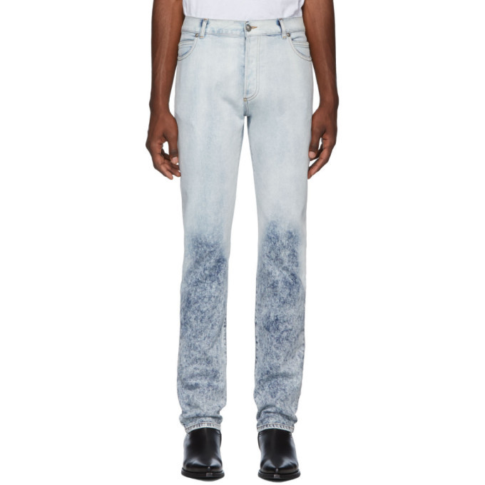 Photo: Balmain Blue 6-Pocket Degrade Jeans