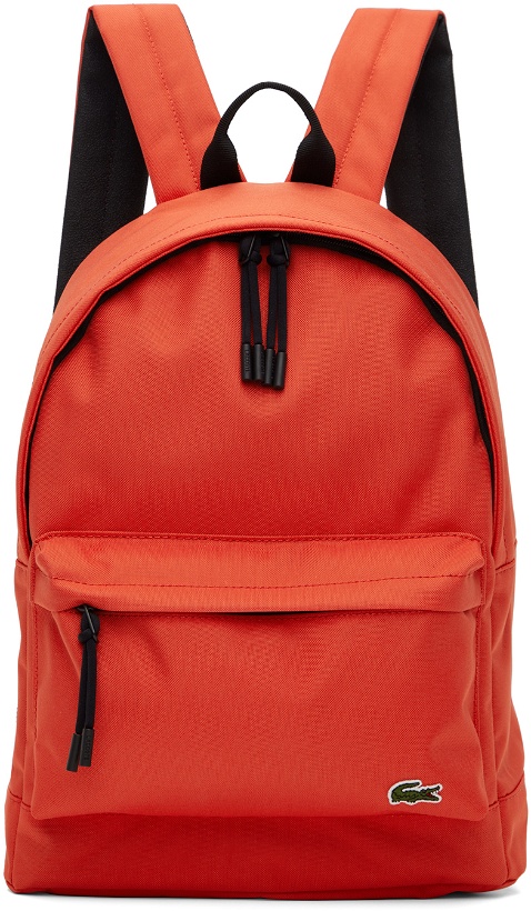 Photo: Lacoste Orange Computer Compartment Backpack