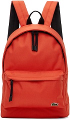 Lacoste Orange Computer Compartment Backpack