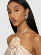 ALESSANDRA RICH Crystal Shell Earrings