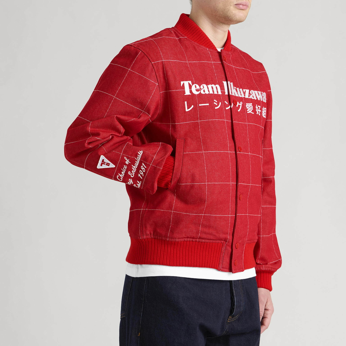 Team Ikuzawa Aikou-Gumi Denim Jacket in Red