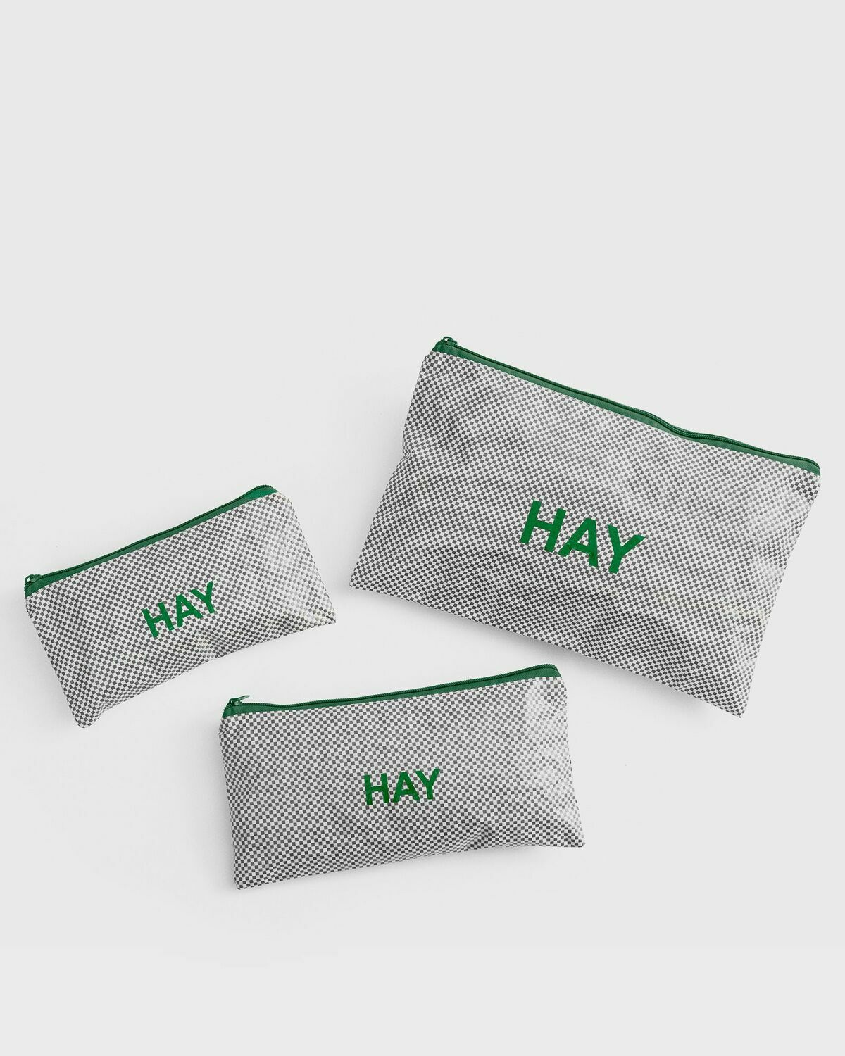HAY Candy Mono Wash Bag Grey Mens Small Bag