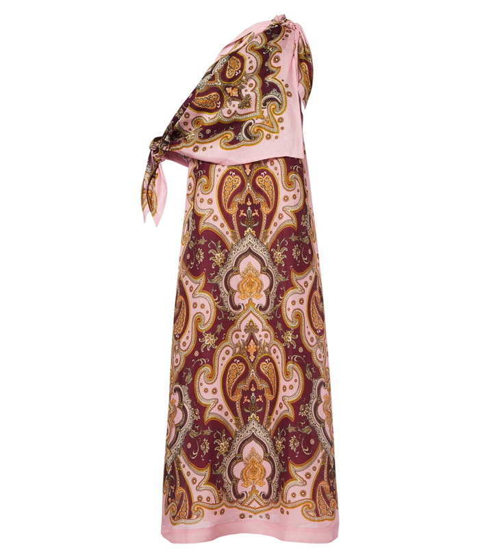 Photo: Alémais Porter printed one-shoulder maxi dress