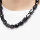 Dries Van Noten Men's Semi-Precious Stone Necklace in Black