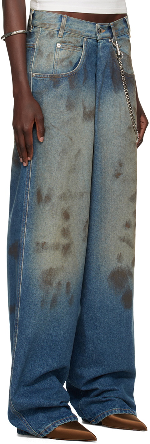 LU'U DAN Blue Kriss Kross Jeans