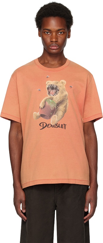 Photo: Doublet Orange 'Violent Stuff Bear' T-Shirt