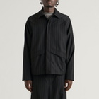 END. x Samsøe Samsøe Men's Saarvo Overshirt in Black Pinstripe