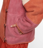 Marant Etoile Abeni shearling-lined suede jacket