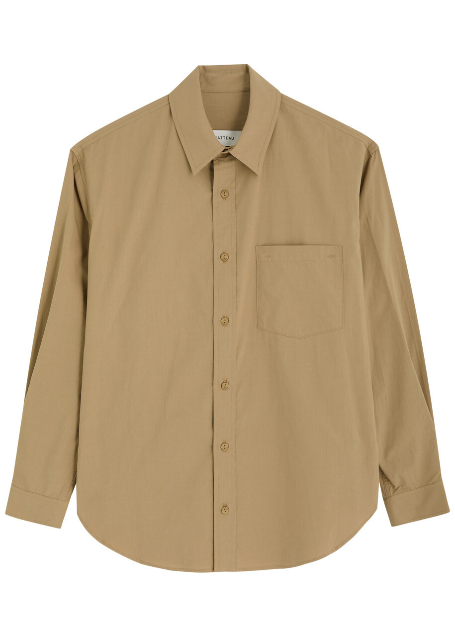 Matteau Relaxed Cotton Shirt Stone
