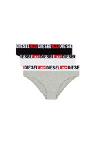 Diesel Three-pack ribbed high-waisted briefs - Panties Womens in Multicolor