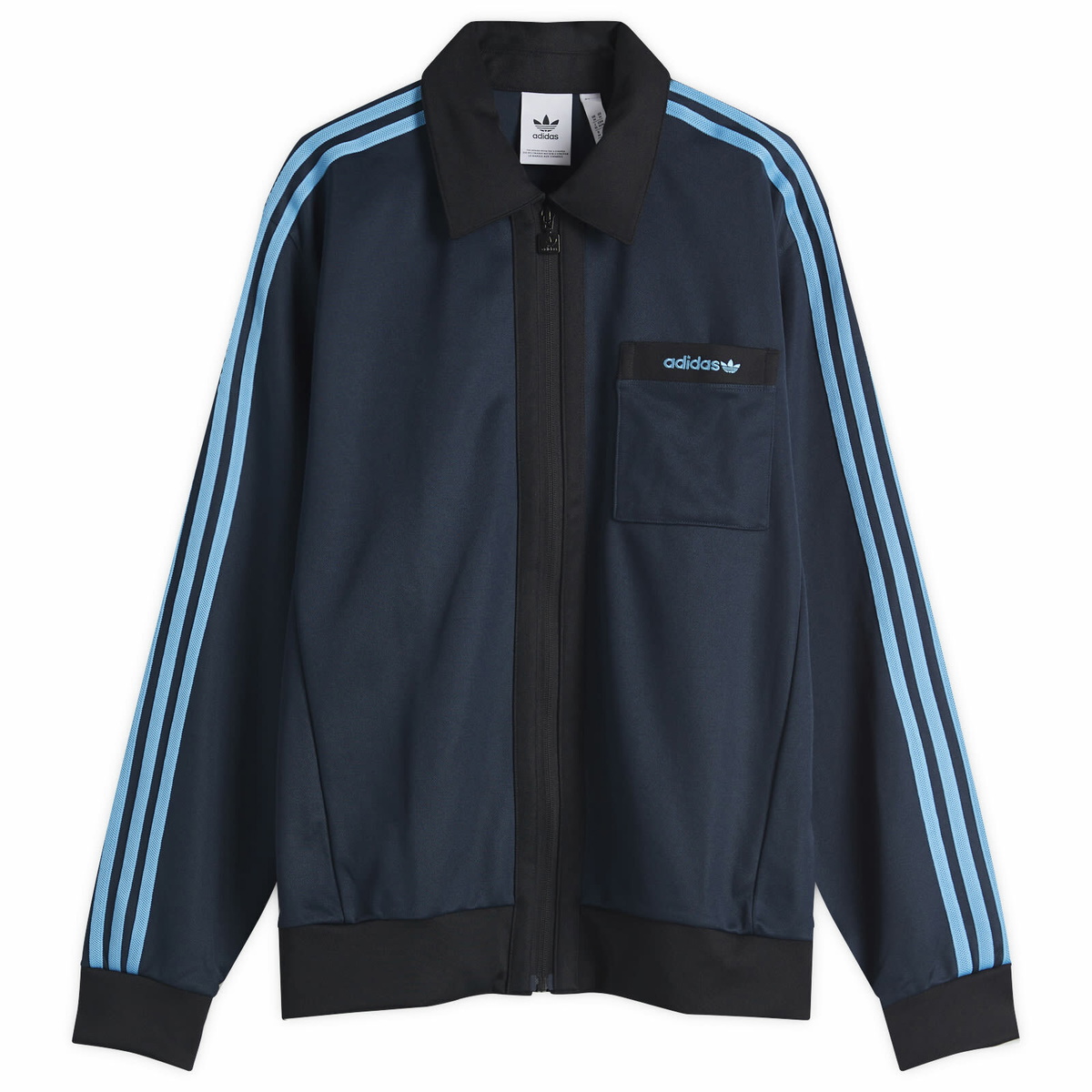 Adidas CLOT Crochet By EC Superstar Track Top in Bright Blue