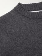 Jil Sander - Mock-Neck Boiled Wool Sweater - Gray