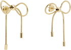 Marland Backus Gold Bow Earrings