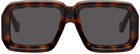 LOEWE Tortoiseshell Paula's Ibiza Diving Mask Sunglasses