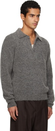 Sunflower Gray Mohair Polo