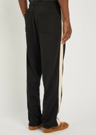 Cole Buxton Stripe Straight-leg Jersey Track Pants Black