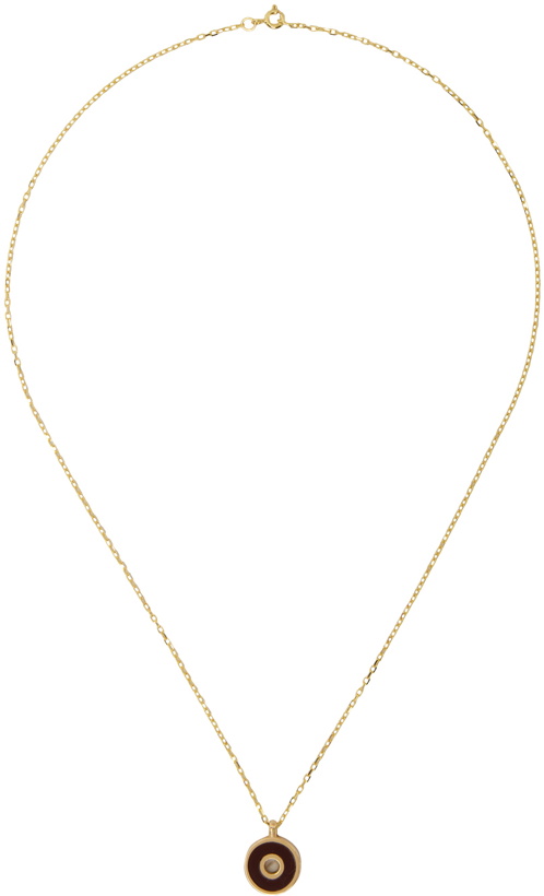 Photo: Ellie Mercer Gold Disc Pendant Necklace