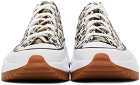 Converse Beige Cheetah Run Star Hike Low Sneakers