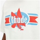 Rhude Men's Chevron Eagle T-Shirt in Vintage White