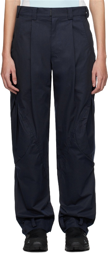 Photo: HYEIN SEO Navy Flap Pocket Trousers