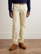 Sid Mashburn - Slim-Fit Straight-Leg Garment-Dyed Cotton-Corduroy Trousers - Neutrals
