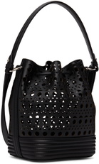 ALAÏA Black La Seau Openwork Shoulder Bag