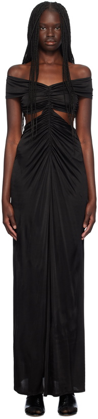 Photo: Atlein Black Cutout Maxi Dress