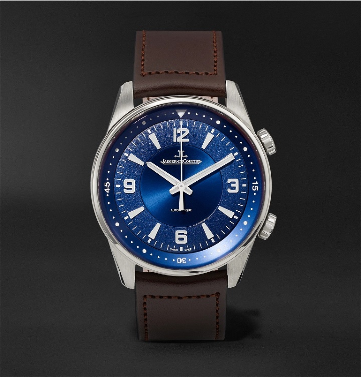 Photo: Jaeger-LeCoultre - Polaris Automatic Stainless Steel and Leather Watch, Ref. No. Q3848422 - Blue