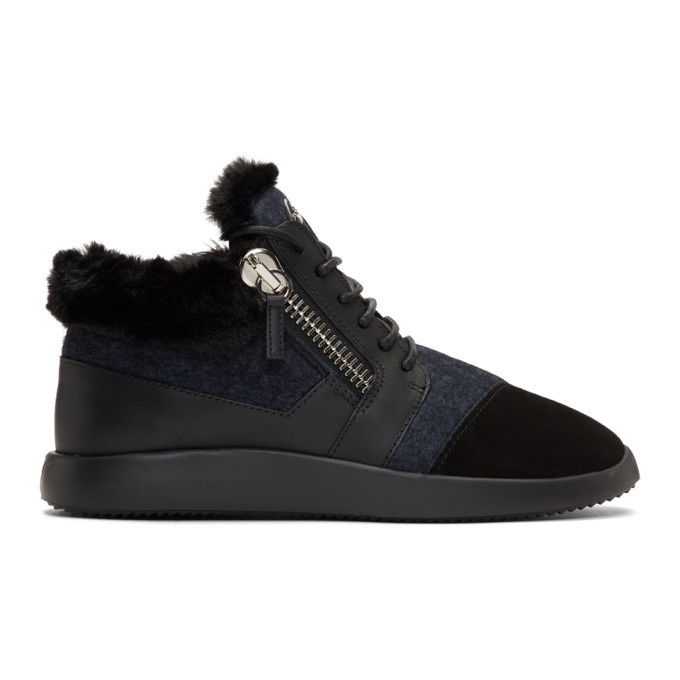 Photo: Giuseppe Zanotti Black Single Kalisi High-Top Sneakers