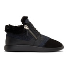 Giuseppe Zanotti Black Single Kalisi High-Top Sneakers