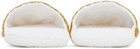 Versace Underwear White Baroque Slippers