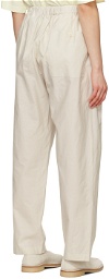 LEMAIRE Off-White Relaxed Trousers