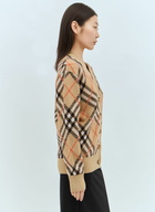 Burberry Check Wool-Blend Cardigan