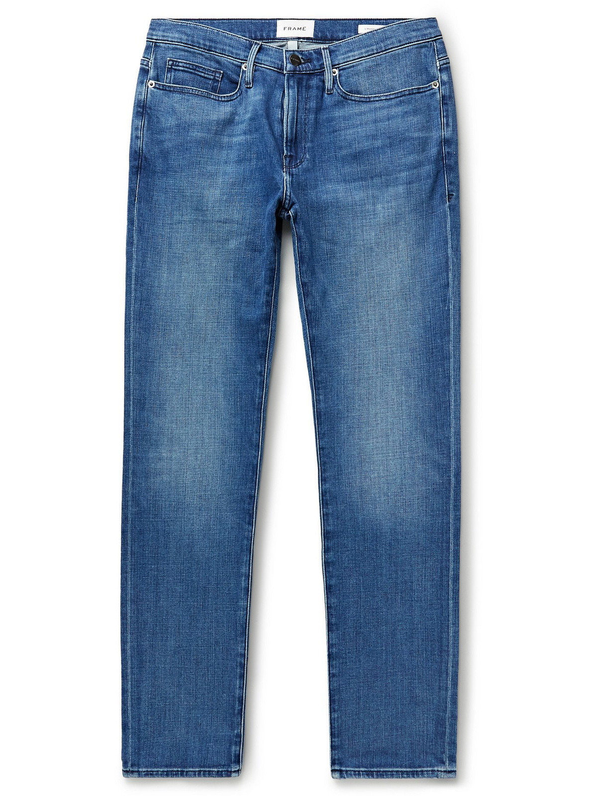 FRAME - L'Homme Skinny-Fit Stretch-Denim Jeans - Blue Frame Denim