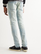SAINT LAURENT - Skinny-Fit Distressed Jeans - Blue
