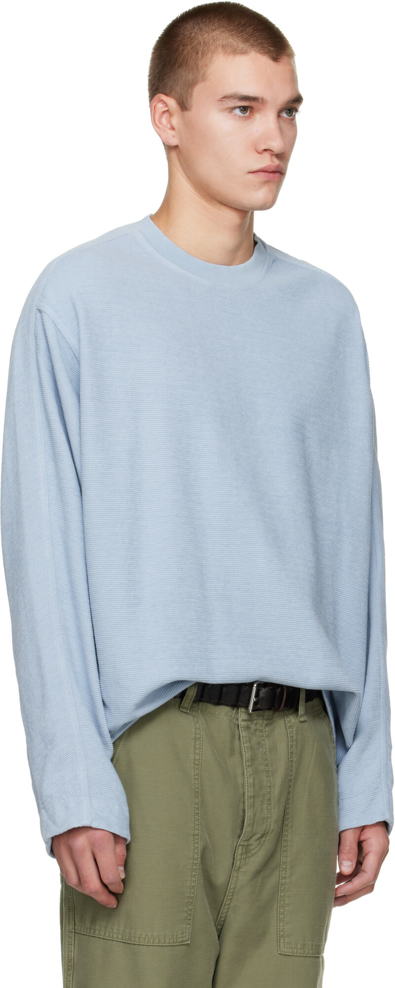 CASEY CASEY Blue Workwear Sweatshirt