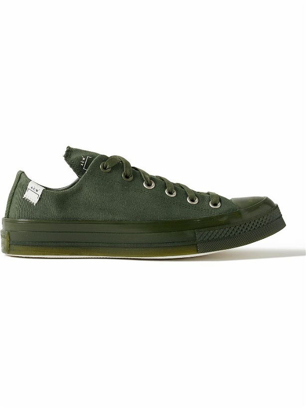 Photo: Converse - A-COLD-WALL* Chuck 70 Waxed-Canvas Sneakers - Green