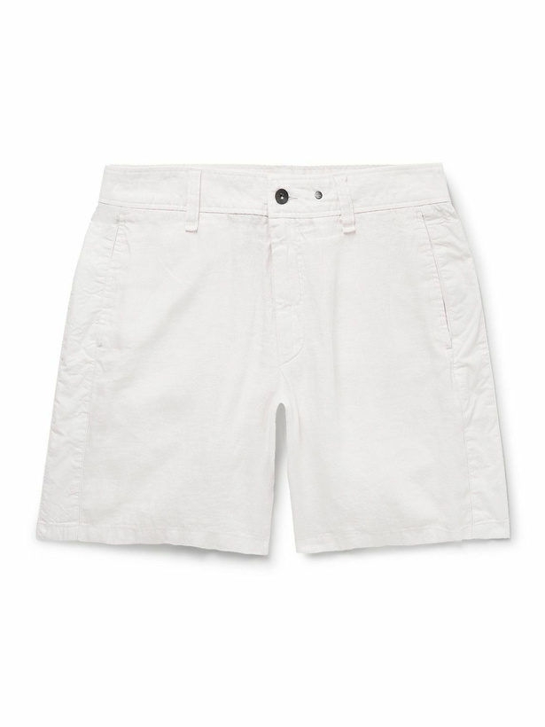 Photo: Rag & Bone - Haydon Straight-Leg Linen Shorts - Neutrals