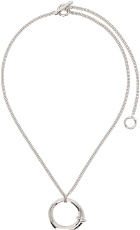 Jil Sander Silver Pendant Necklace