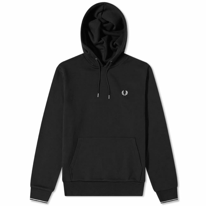 Photo: Fred Perry Authentic Men's Small Logo Popover Hoody in Black