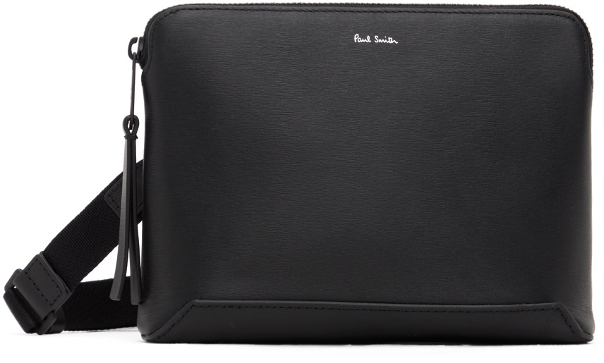 Photo: Paul Smith Black Leather Musette Bag