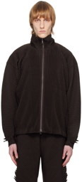 HOMME PLISSÉ ISSEY MIYAKE Brown Serrate Jacket