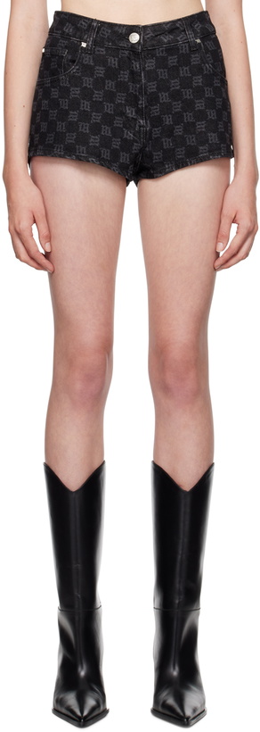 Photo: MISBHV Black Monogram Denim Shorts