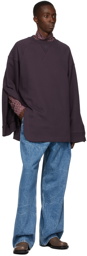 Dries Van Noten Purple Heavy Weight French Terry Sweatshirt