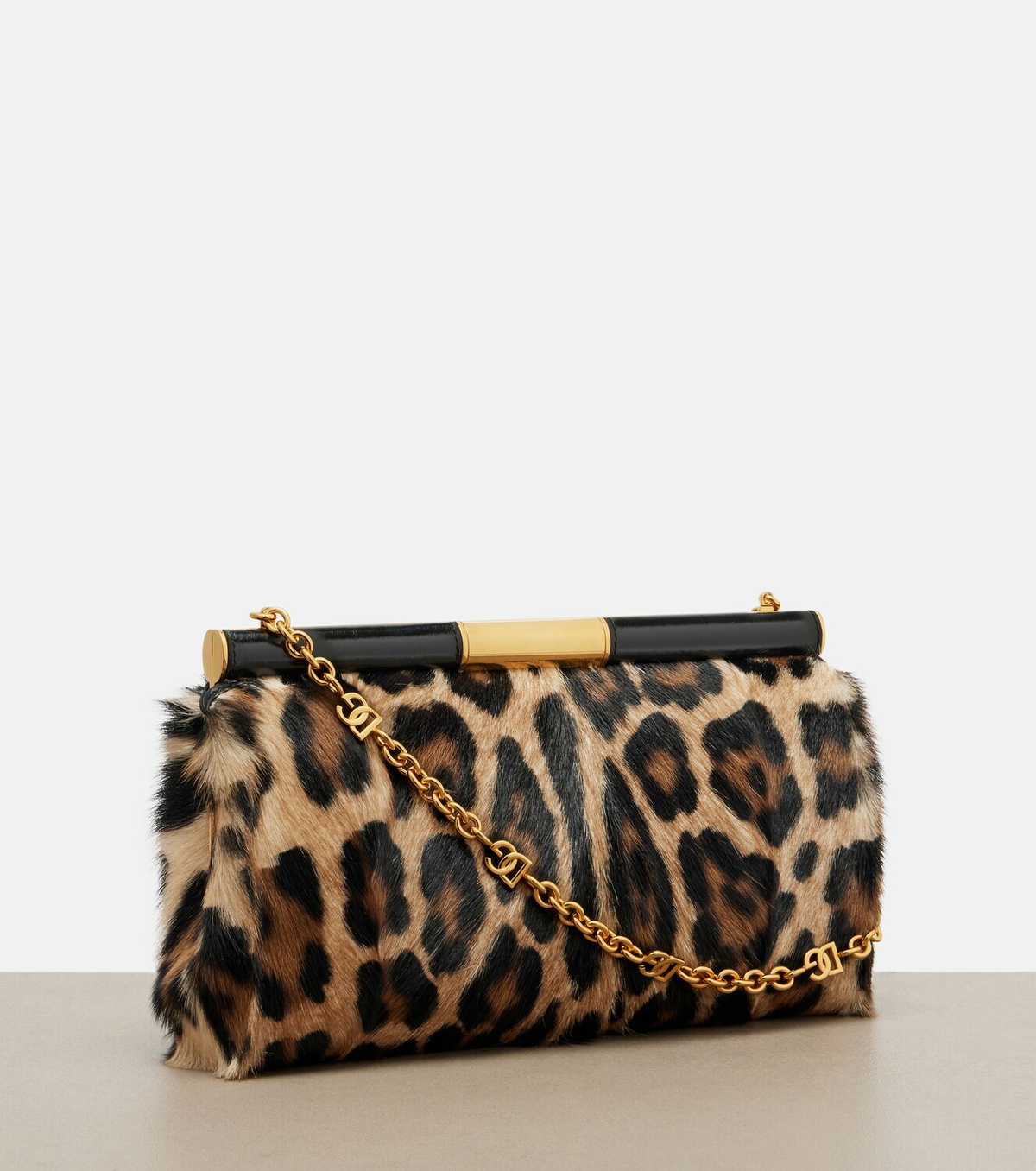 Dolce&Gabbana Marlene Large calf hair shoulder bag