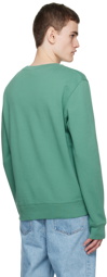 Maison Kitsuné Green Fox Head Sweatshirt